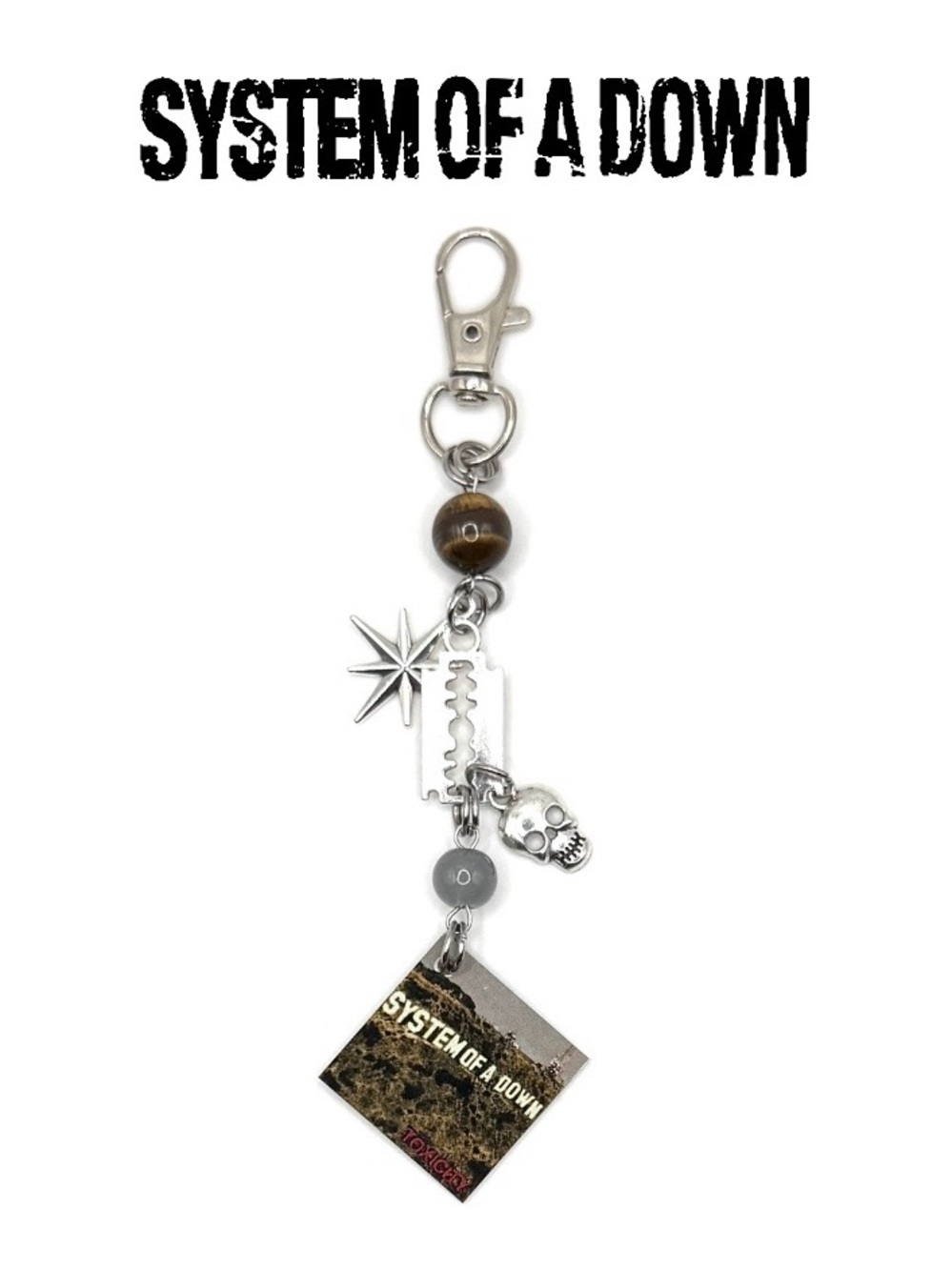 System of a Down Toxicity Keychain | Purse Charm